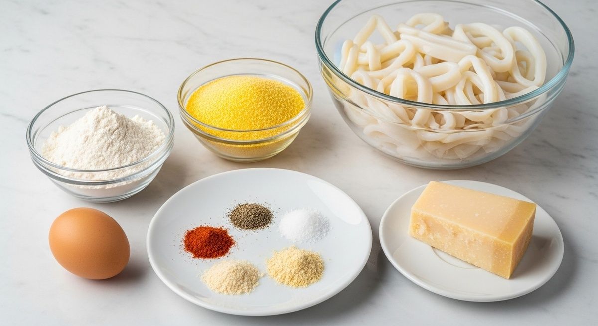 Гибкость вкуса во фритюре без лишних калорий: кальмары в хрустящей сырной панировке