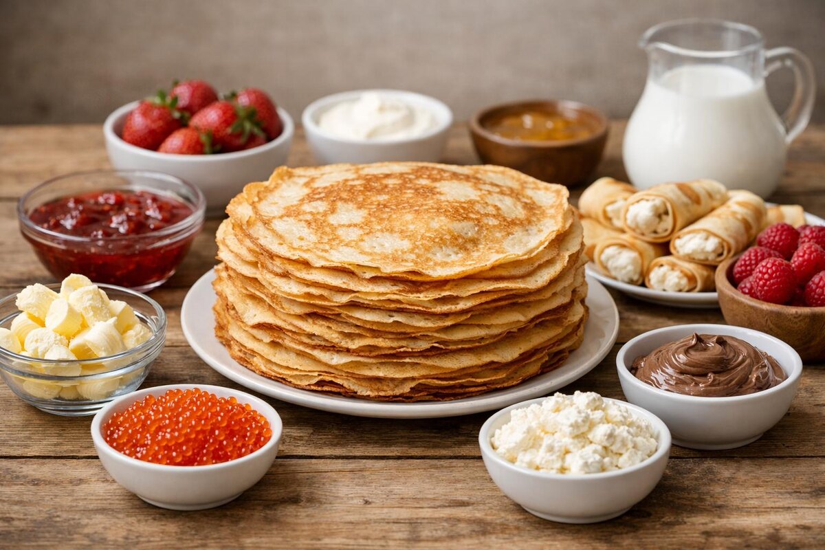 Тонкие лепёшки с начинкой: волшебство блинчиков для каждого случая