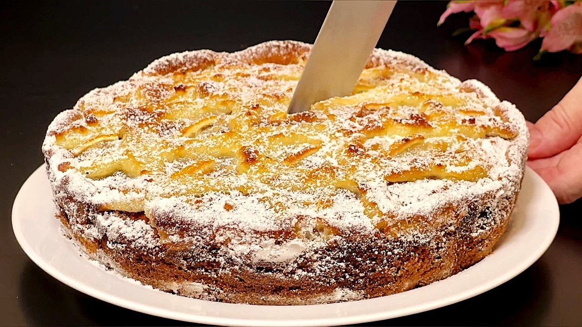 Лимонный пирог с крем-пудингом