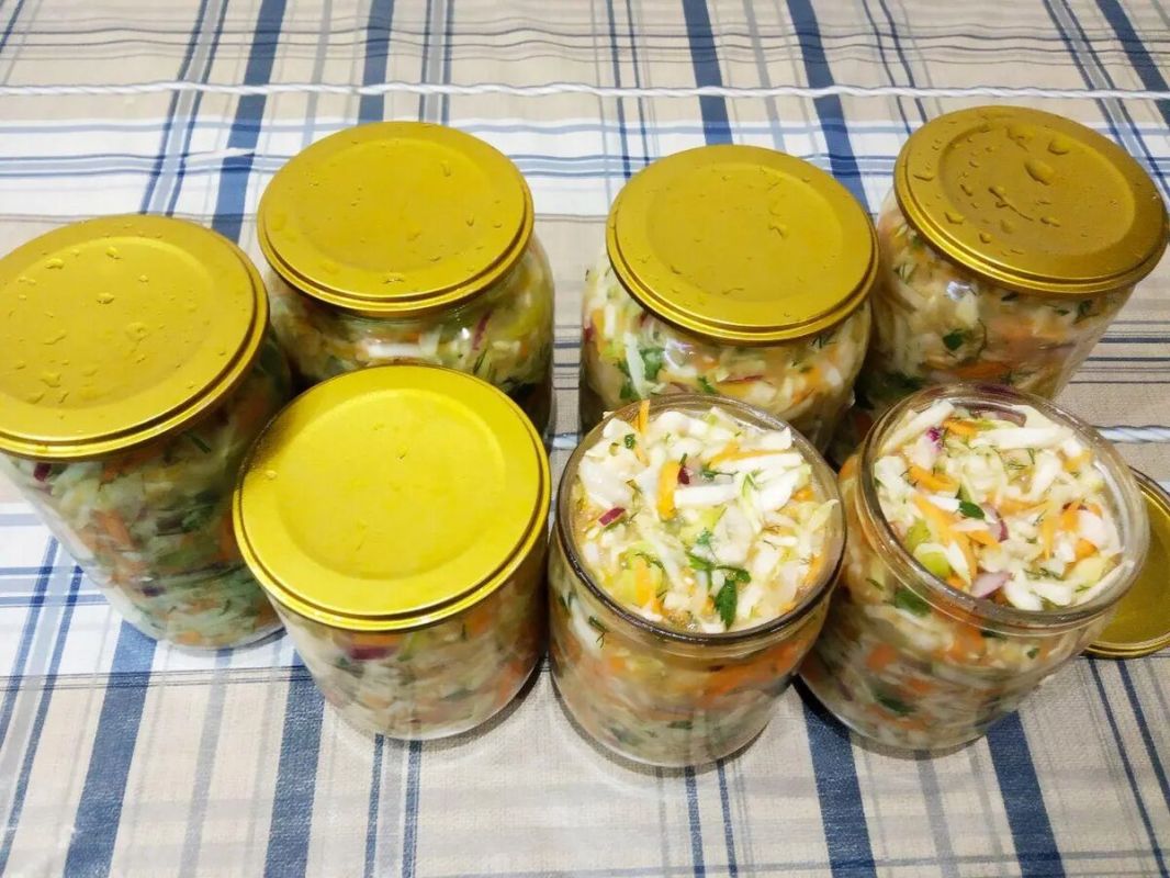 Острый салат из патиссонов: как заготовить приправленную закуску на зиму