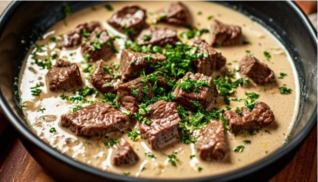 Новый взгляд на классический бефстроганов: легкий и вкусный рецепт с овощами